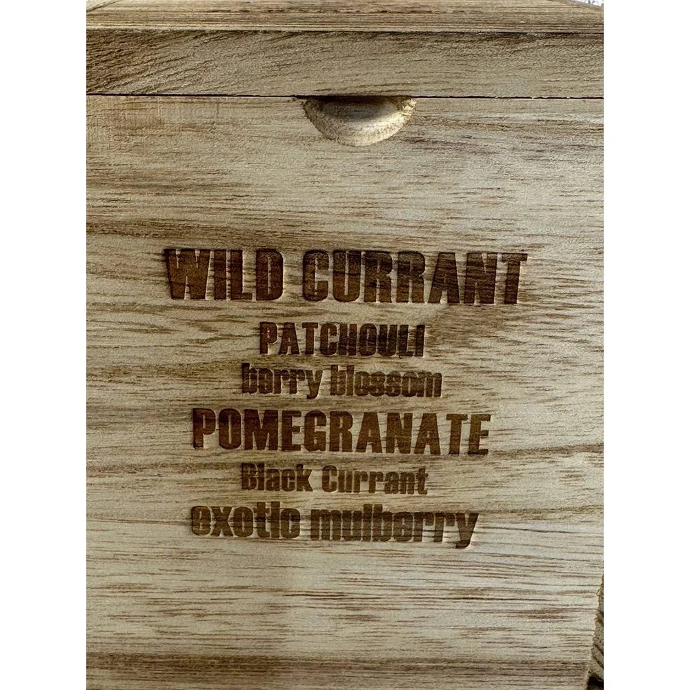 Bungalow Fragrance Collection Wooden Engraved Storage Box‎ 057 (93)